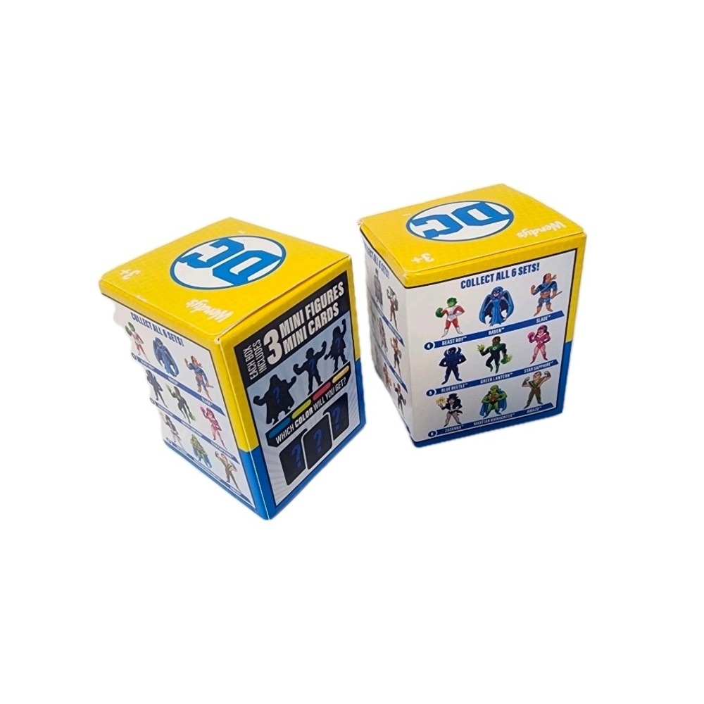 Wendy's‎ DC Comics 3 Mini Figures Blind Box Collectible Toys Lot
